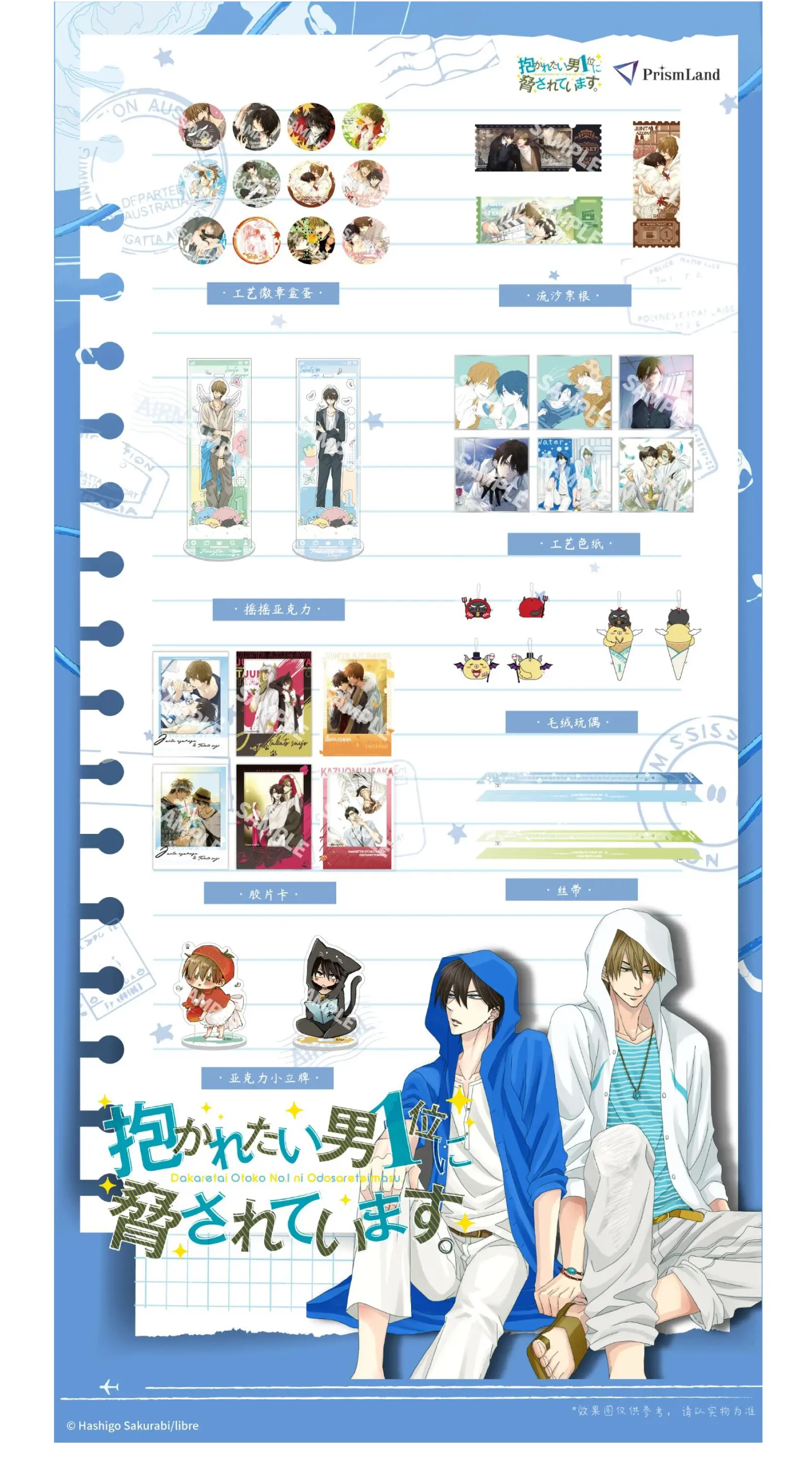 オリジナルグッズ 《我让最想被拥抱的男人给威胁了》 イメージ資料